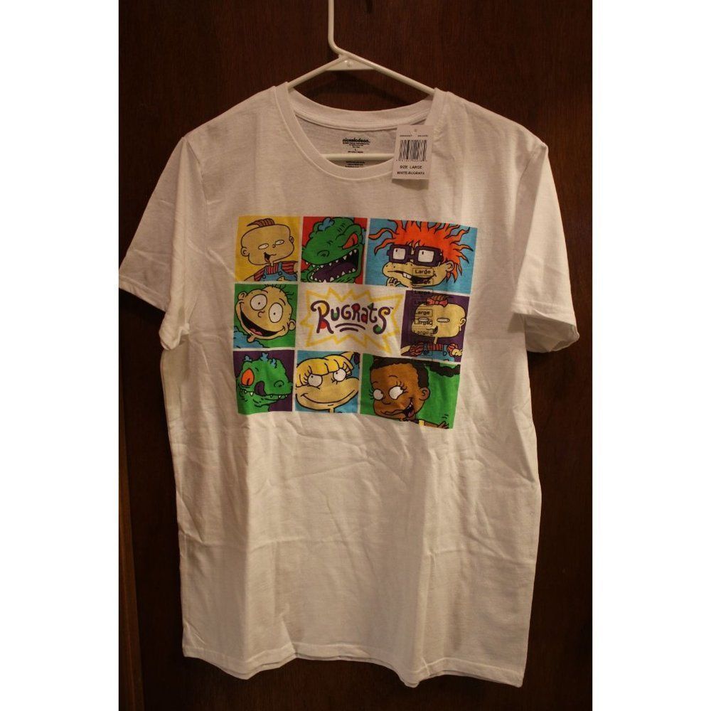 Nickelodeon White Rugrats Size‎ Large T-shirt